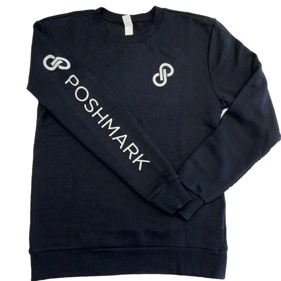 Poshmark Crewneck Sweatshirt PML1 Black and White - Picture 3 of 5